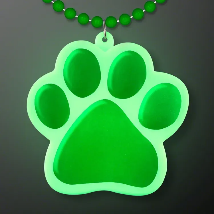 Light Up Paw Print Necklace — view 3