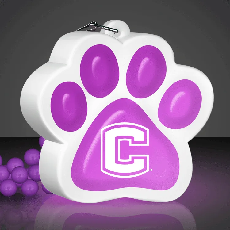 Light Up Paw Print Necklace — view 4