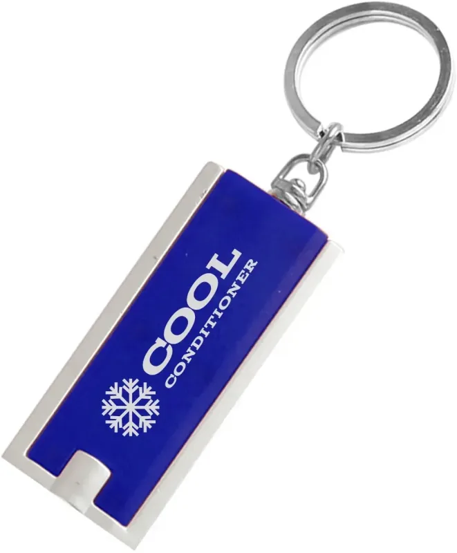 Custom Light Up Rectangle Keychains — view 5