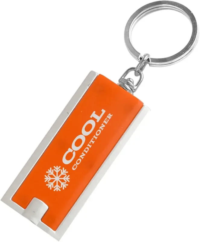 Custom Light Up Rectangle Keychains — view 6