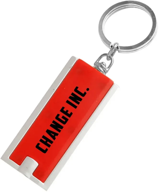 Custom Light Up Rectangle Keychains — view 7