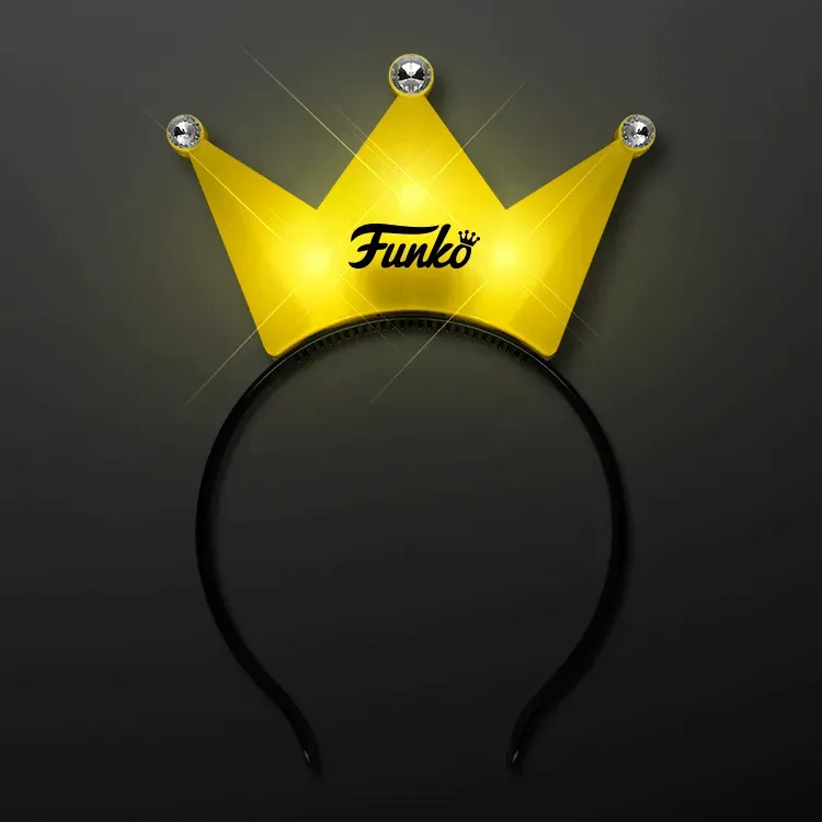 Light Up Yellow Crown Tiara Princess Headband