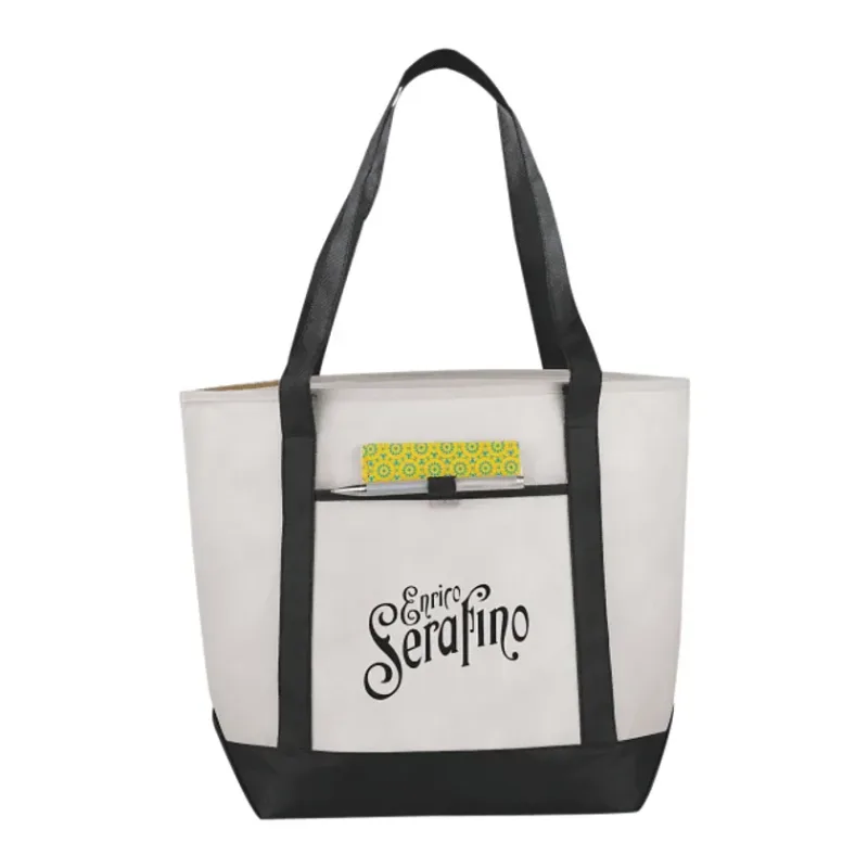 Custom Non-Woven Lighthouse Boat Tote — view 3
