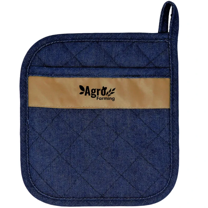 Lindstrom Quilted Potholder W/Vegan Leather — view 2