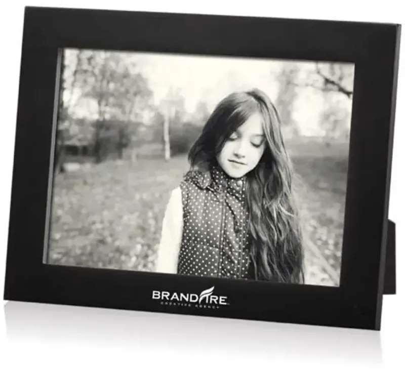 Black Custom Printed Linear Wooden Frame — view 3