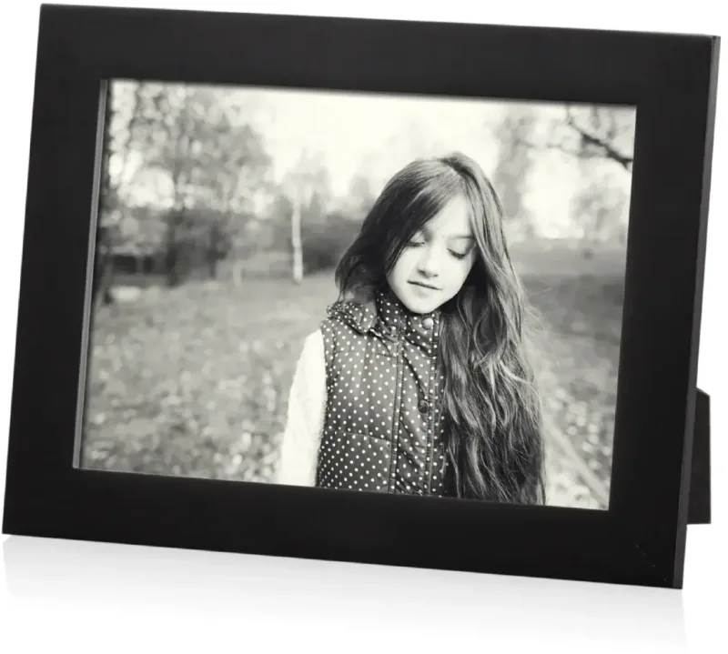 Black Custom Printed Linear Wooden Frame — view 4
