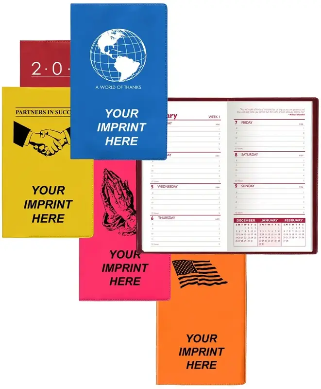 Logo Planner (Standard Vinyl Soft Cover) with 1-color Weekly Insert