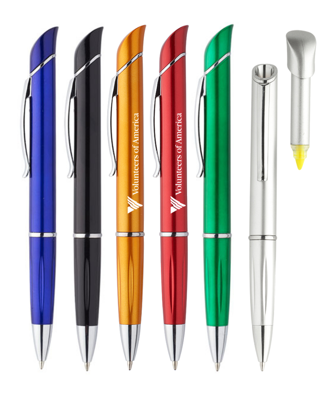 Logo Twist Pen Highlighter Combo