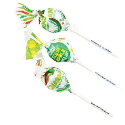 Lollipop with Custom Printed Stick - Charms®, Tootsie®, Dum Dum®