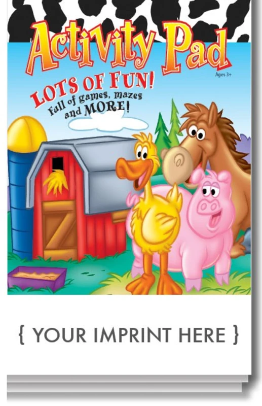 Lots of Fun! Children’s Activity Pad - One Color Imprint Included