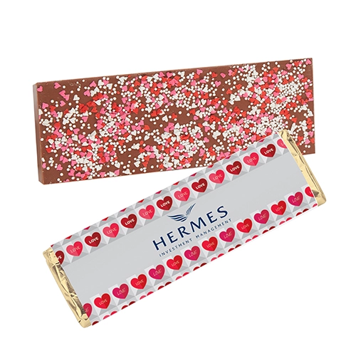 "Love You More" Foil-Wrapped Chocolate Bar