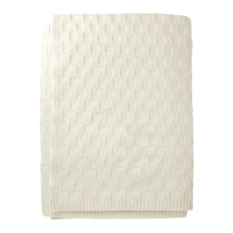 Custom Made*Here New York Basketweave Cotton Blanket - 50" x 60" — view 2