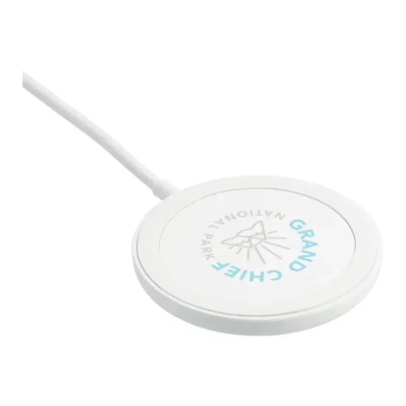 Personalized MagClick™ Pro Fast Wireless Charging Pad with Integrated Cable — view 8