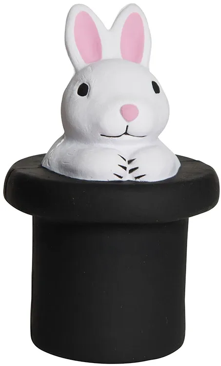 Magic White Rabbit in Top Hat Stress Reliever — view 6