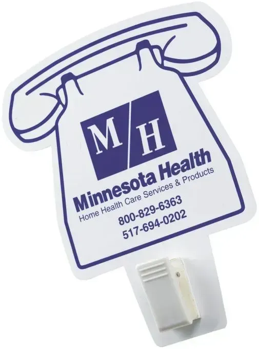 Imprinted Magnet w/ Clip Phone