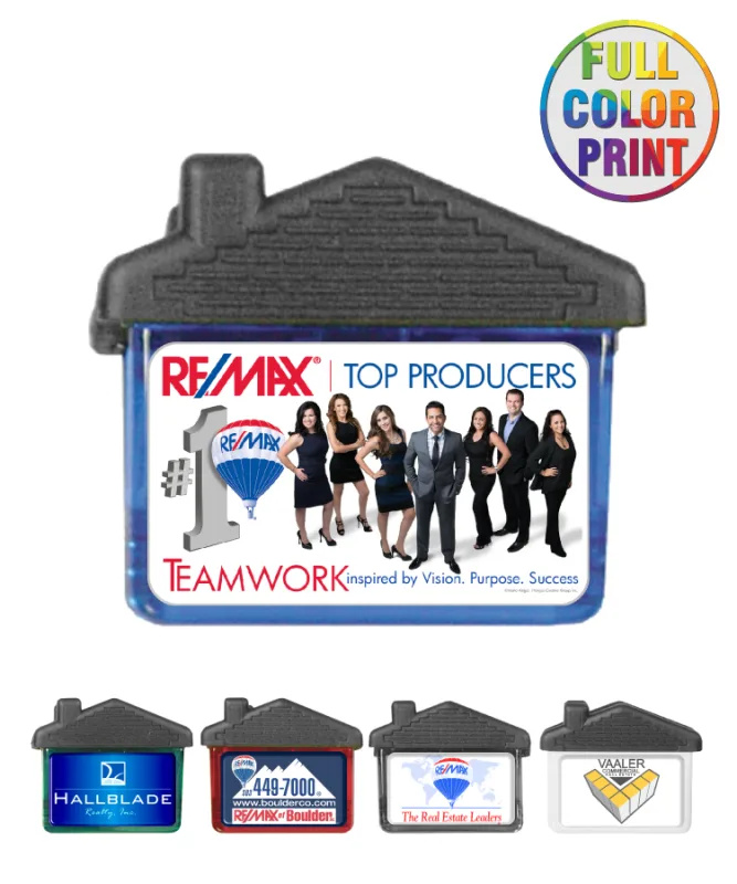 Magnetic House Memo Clip - Dome Logo — view 2