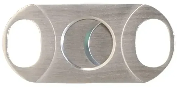 Personalized Stainless Steel Dual Blade Cigar Cutter — view 2
