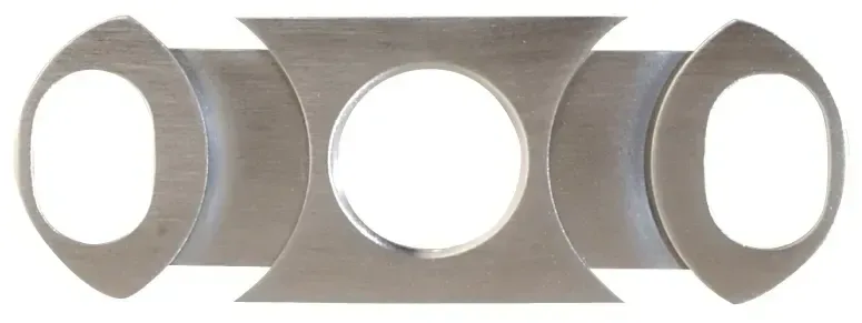 Personalized Stainless Steel Dual Blade Cigar Cutter — view 3