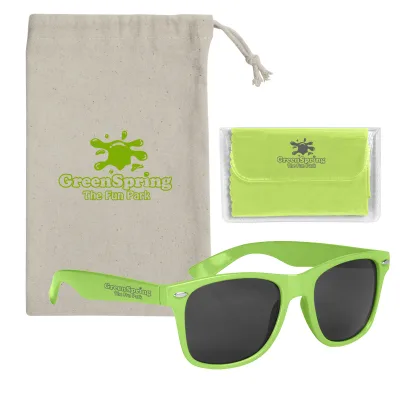 Malibu Sunglasses With Microfiber Cloth and Pouch โ view 1
