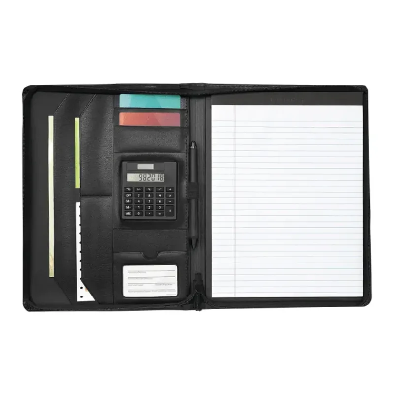 Manchester Zippered Padfolio with FSC® Mix Paper — view 2