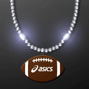 Mardi Gras Beads with Football Medallion — view 4