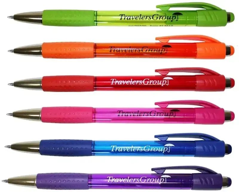 Custom Mardi Gras Grip Pen