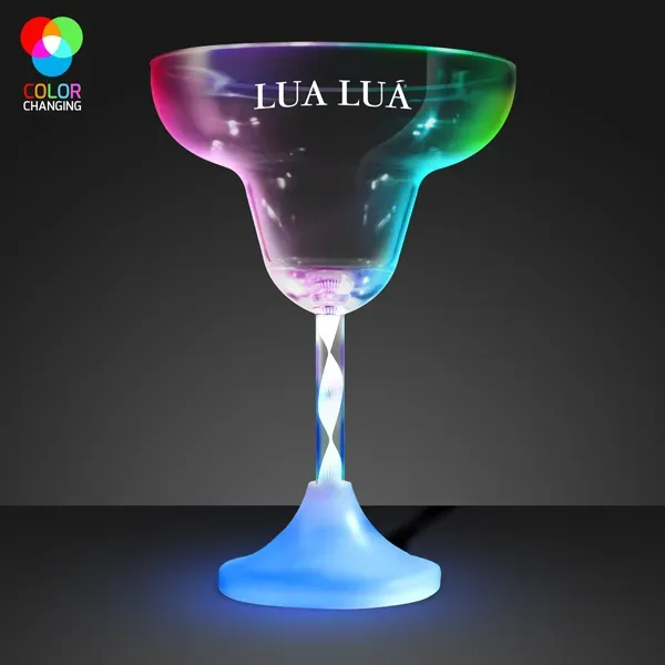 Margarita LED Spiral Stem Glass