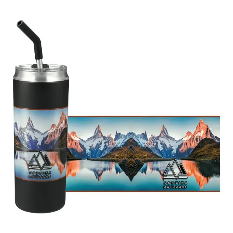 Marka Copper Vac Tumbler w/ SS straw 20oz — view 9