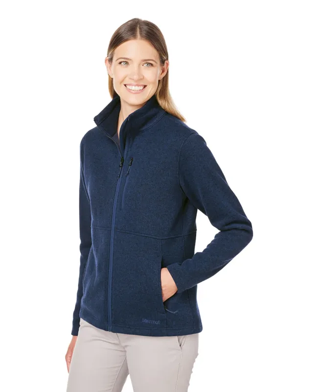 Marmot Ladies' Dropline Sweater Fleece Jacket — view 7