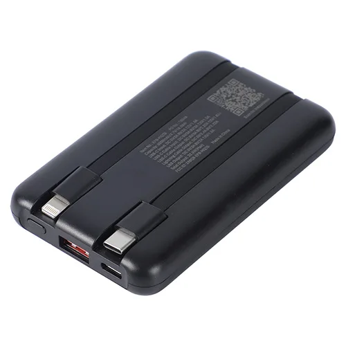 Marquis 5000mAh 20W PD Power Bank with Wireless Charger & Built-In Cables — view 2