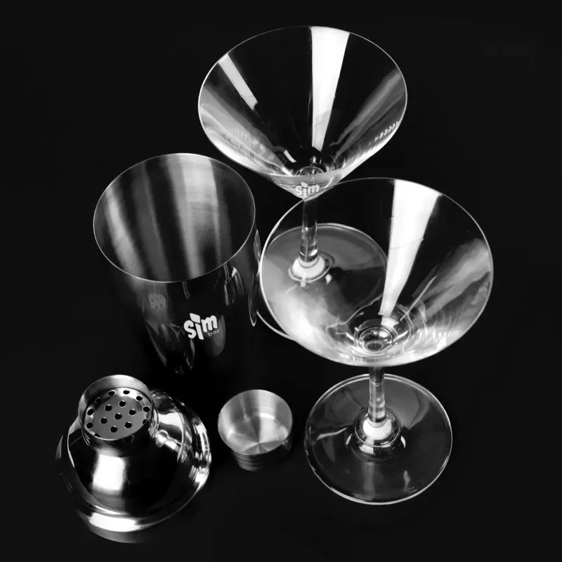 Martini Shaker Set w/ 2 Glasses — view 2