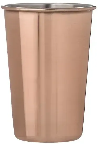 Custom Copper Plated Pint Glass Cup — view 2