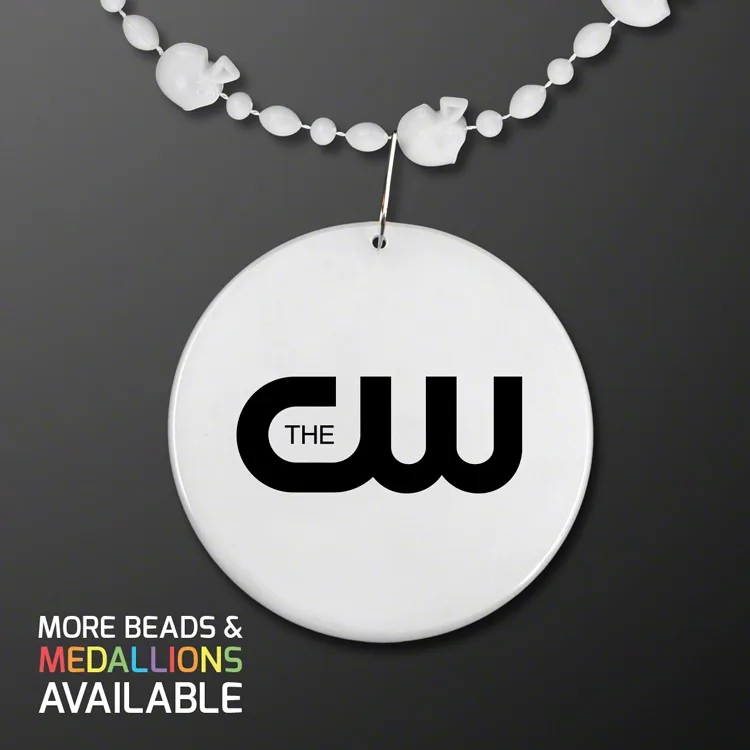 Medallion w/ Bead Necklace (Non-Light Up) — view 6