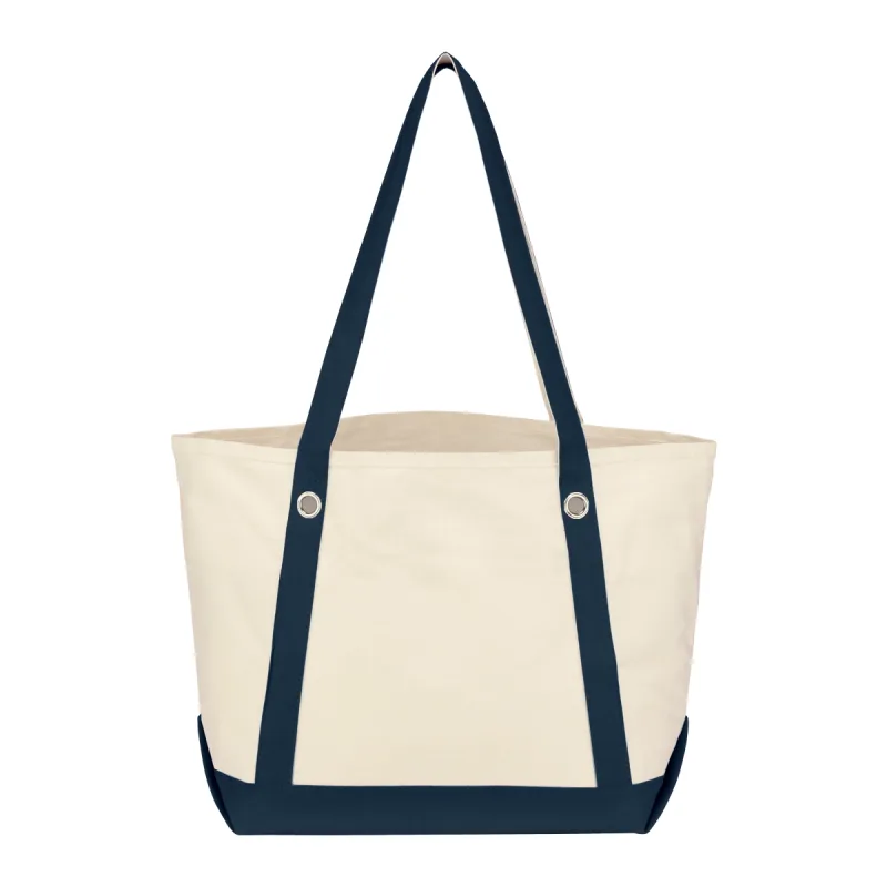 Medium Cotton Canvas Sailing Tote Bag — view 10