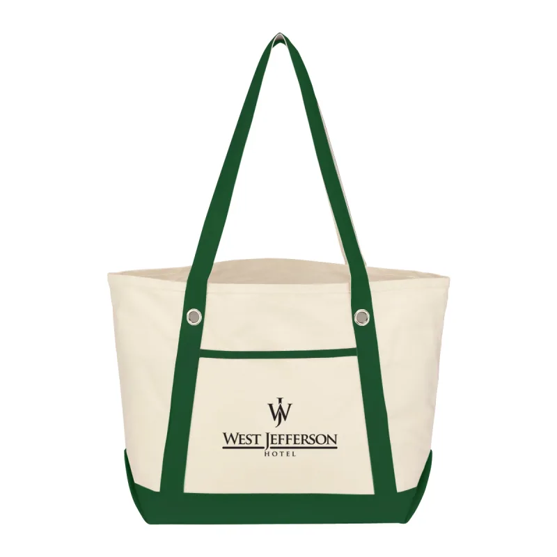 Medium Cotton Canvas Sailing Tote Bag — view 4