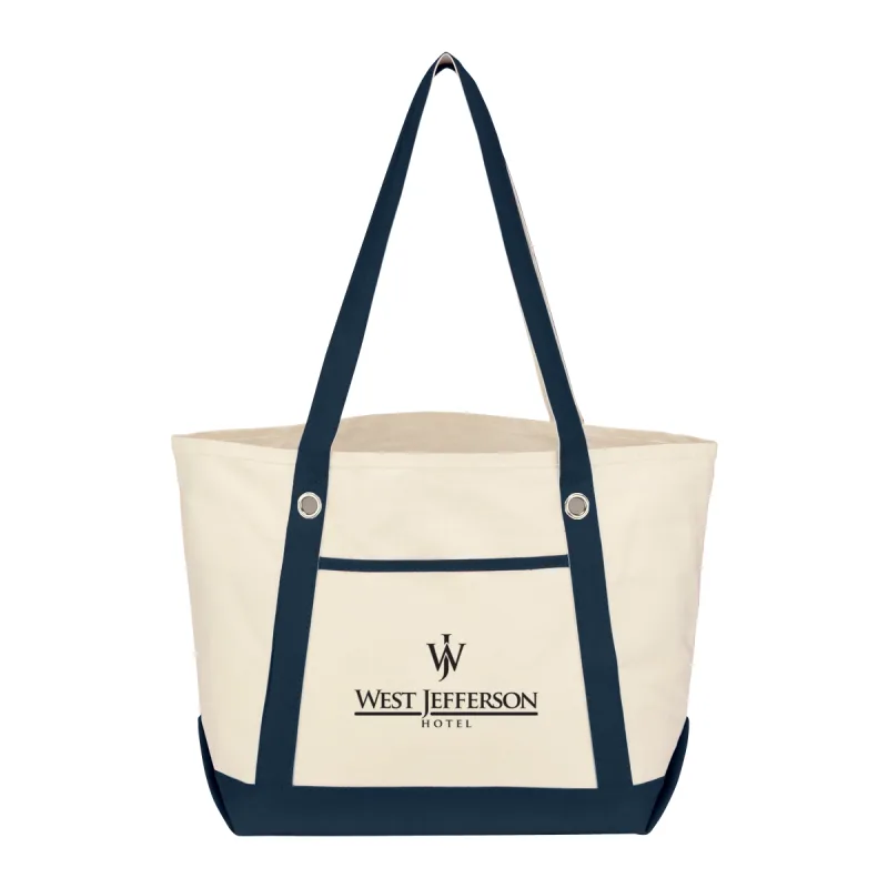 Medium Cotton Canvas Sailing Tote Bag — view 5