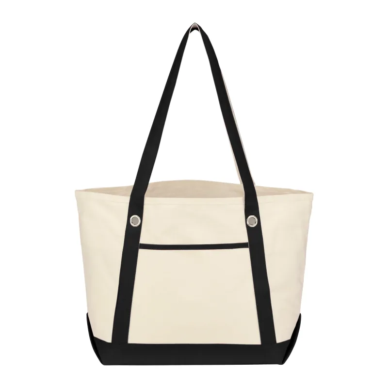 Medium Cotton Canvas Sailing Tote Bag — view 7