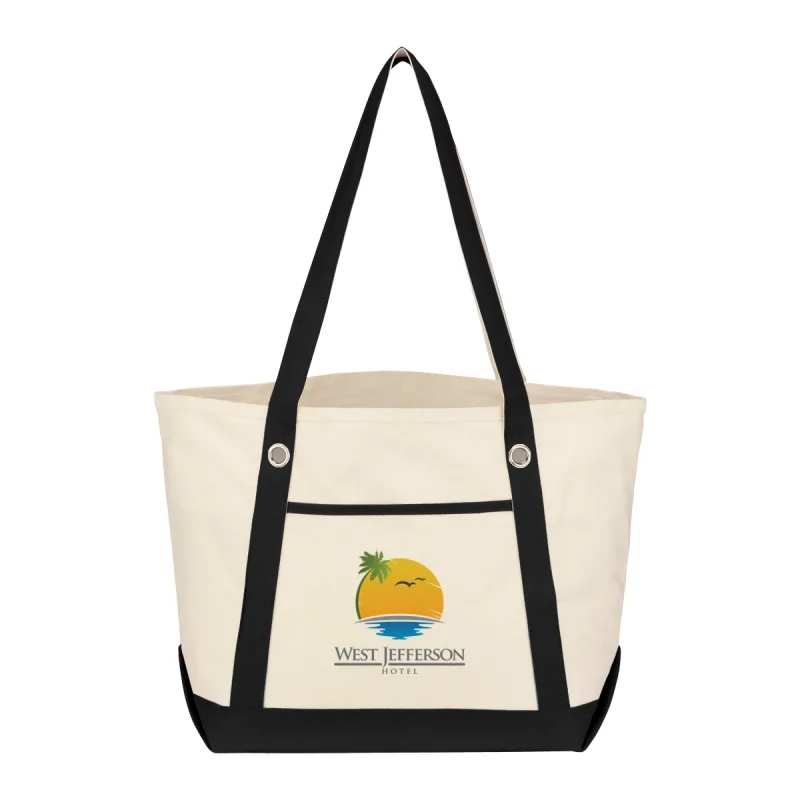 Medium Cotton Canvas Sailing Tote Bag — view 8