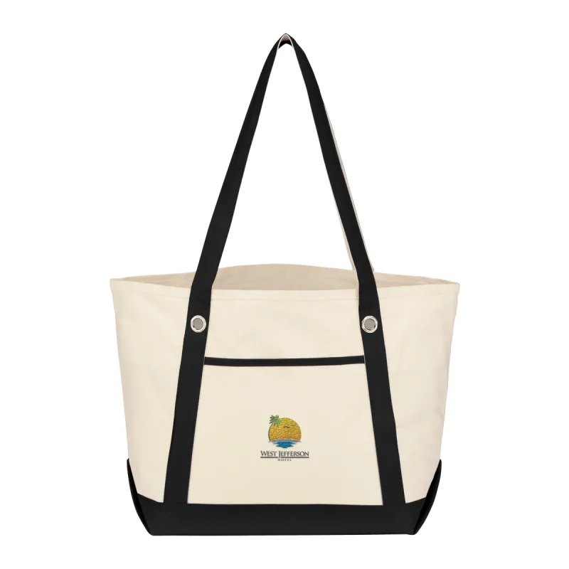 Medium Cotton Canvas Sailing Tote Bag — view 9