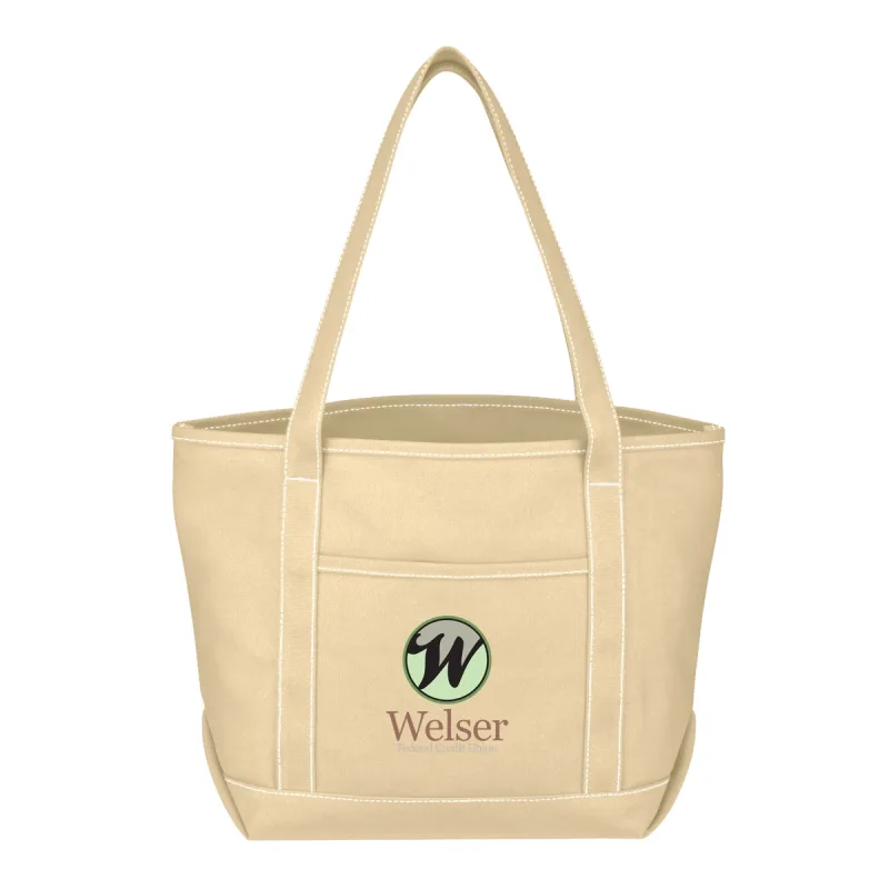 Medium Cotton Canvas Yacht Tote Bag — view 10