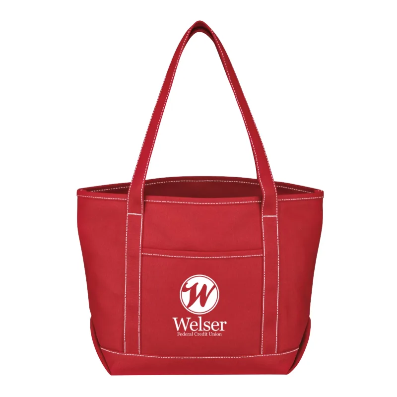 Medium Cotton Canvas Yacht Tote Bag — view 5