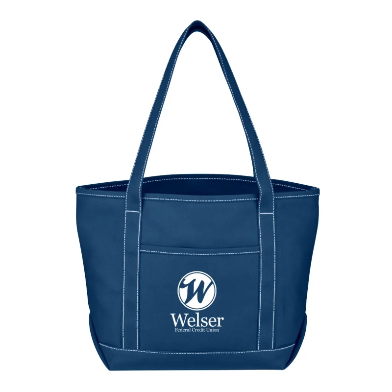 Medium Cotton Canvas Yacht Tote Bag — view 6