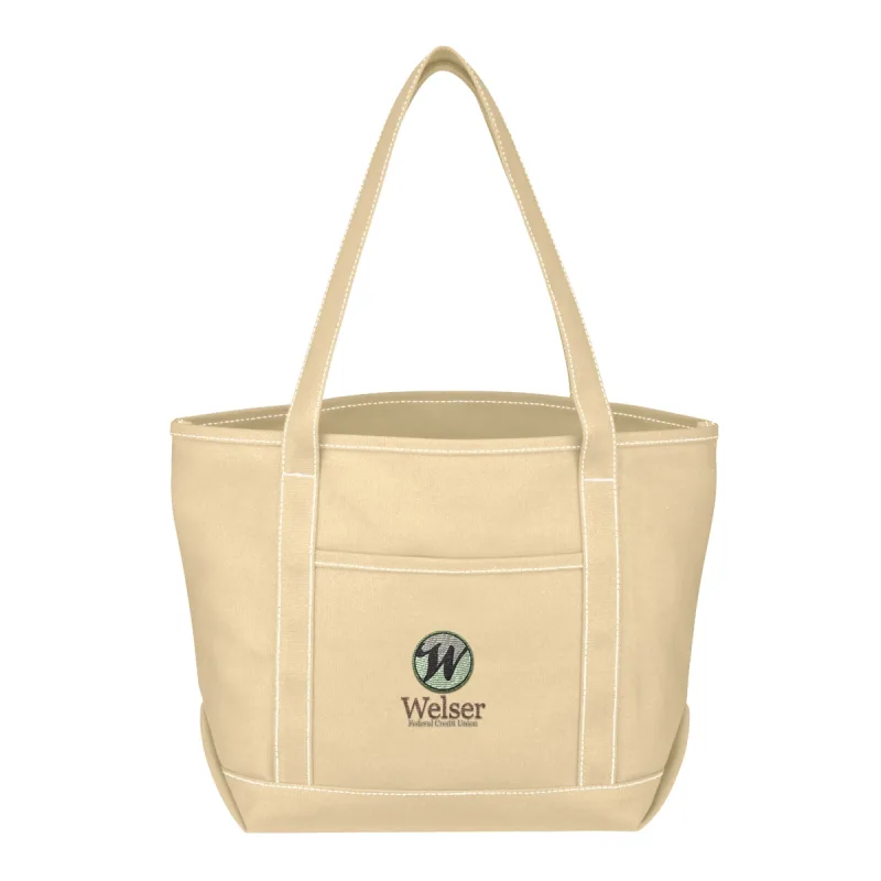 Medium Cotton Canvas Yacht Tote Bag — view 9