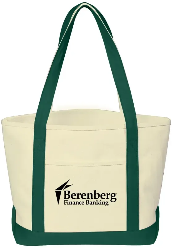Heavy Cotton Canvas Boat Tote Bag β view 1