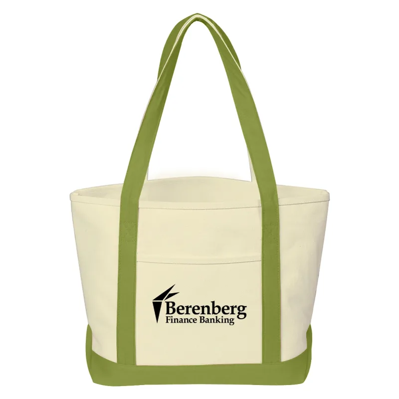 Heavy Cotton Canvas Boat Tote Bag — view 3