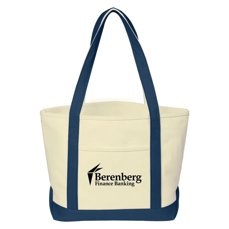 Heavy Cotton Canvas Boat Tote Bag — view 6