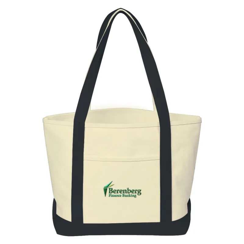 Heavy Cotton Canvas Boat Tote Bag — view 9