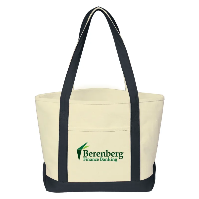Heavy Cotton Canvas Boat Tote Bag — view 10