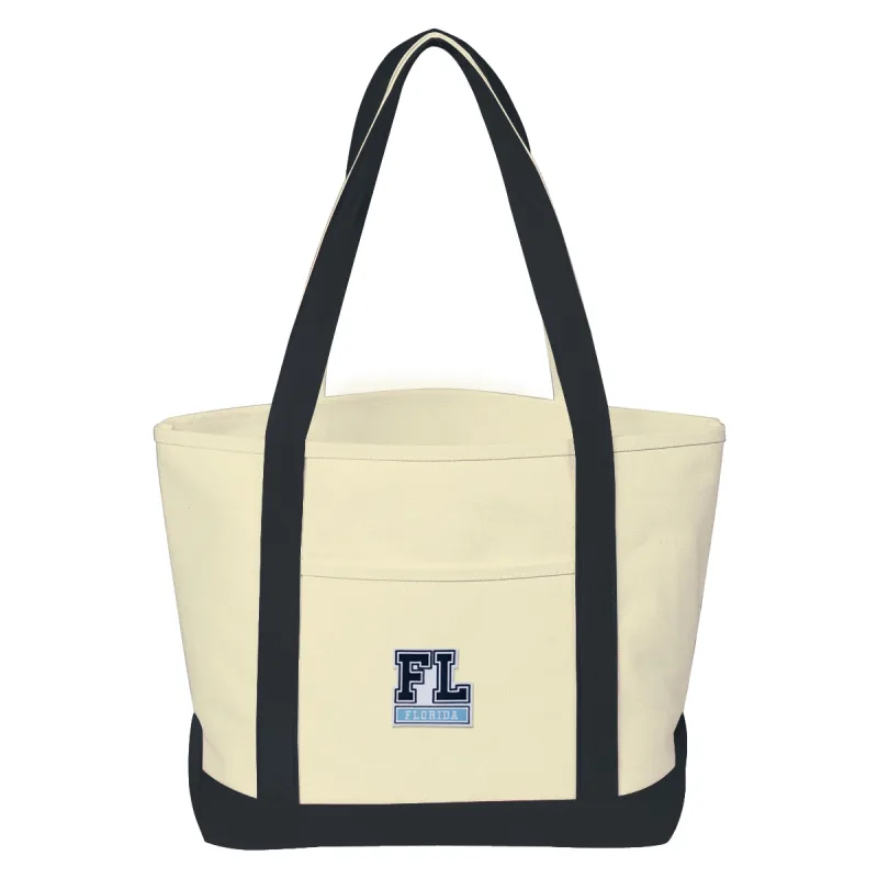 Medium Starboard Cotton Canvas Tote Bag With Tackle Twill Patch — view 12