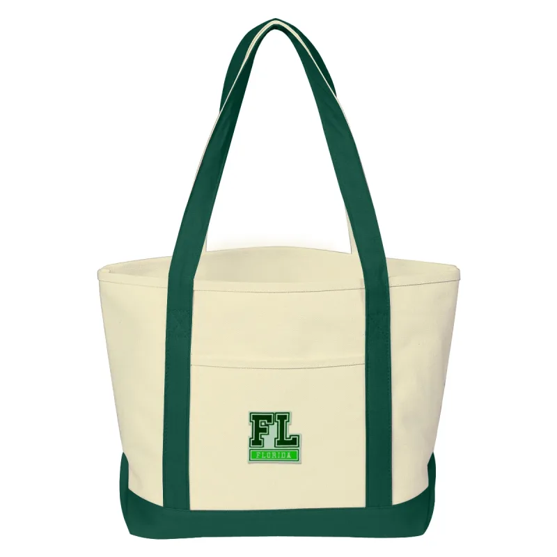 Medium Starboard Cotton Canvas Tote Bag With Tackle Twill Patch — view 2